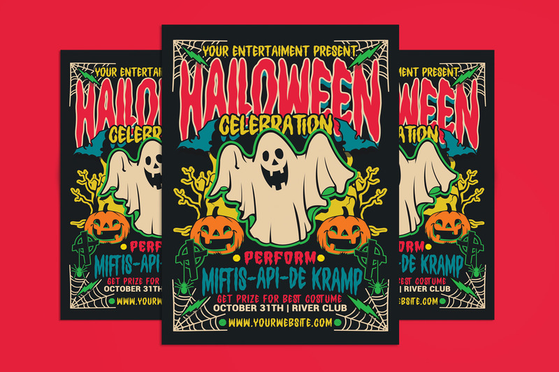 Halloween Party Flyer Tempalte - Features Image 1