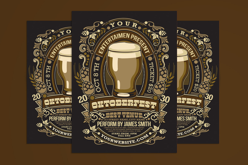 Oktoberfest Flyer Poster Template - Features Image 1