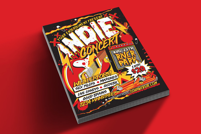 Indie Music Concert Flyer - Features Image 2