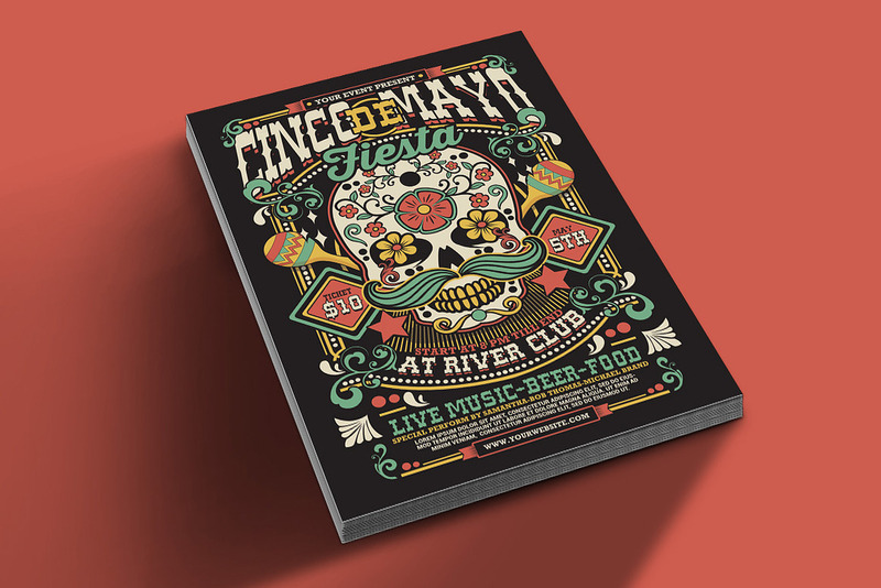 Cinco De Mayo-dödskalleflygblad - Features Image 4