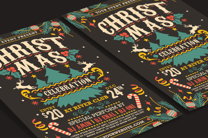Christmas Celebration Flyer Templates vol 2 - Features Image 3