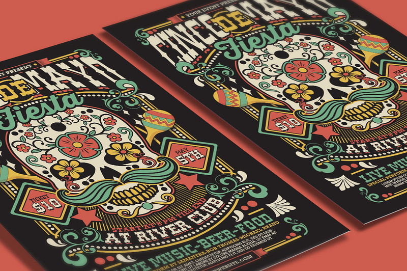 Cinco De Mayo-dödskalleflygblad - Features Image 3