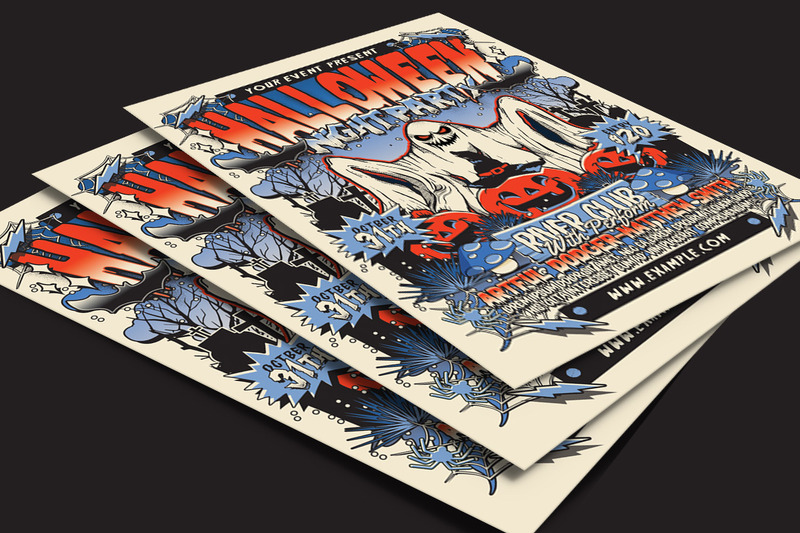 Halloween Night Party Flyer Poster - Features Image 4