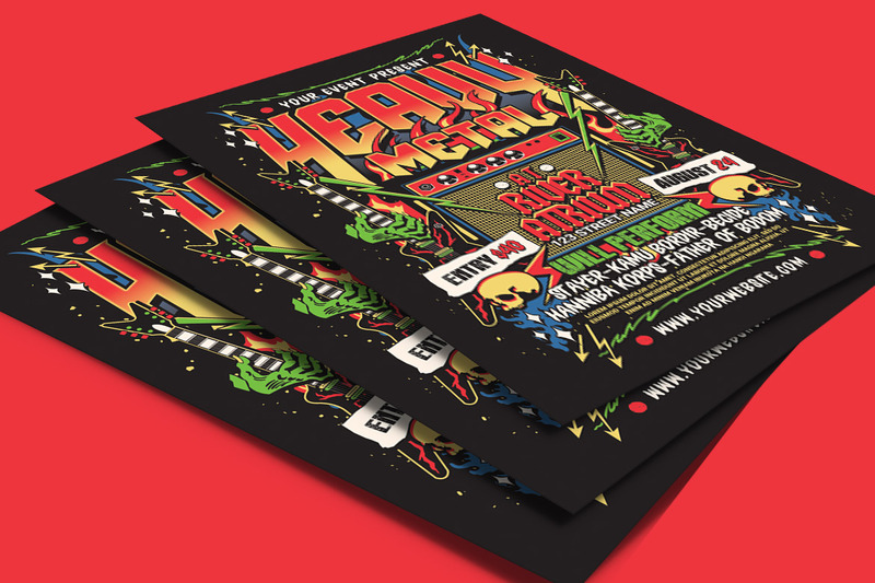 Flyer d'un événement de musique heavy metal - Caractéristiques de l’image 4