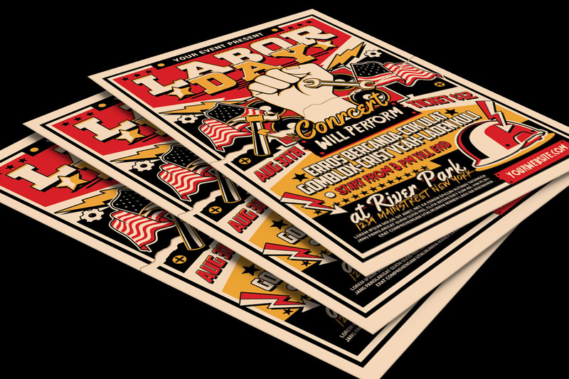 Labor Day Flyer affischmall - Features Image 4