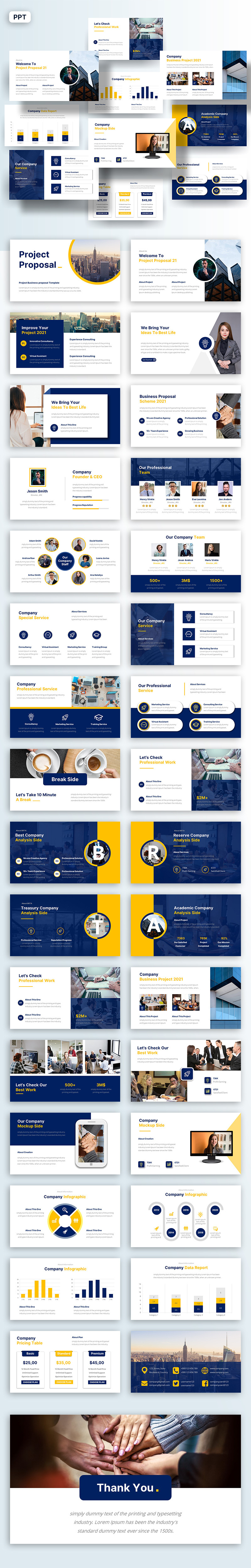 Project Proposal Business Presentation Template - Features Image 1