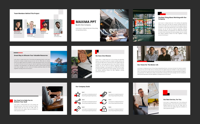 Maxima PPT Presentation PowerPoint template - Features Image 1