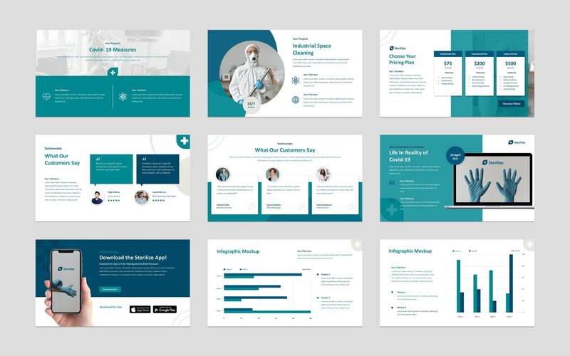 Sterilizza - Modello di presentazione di Presentazioni Google per i servizi di sanificazione - Caratteristiche Immagine 3