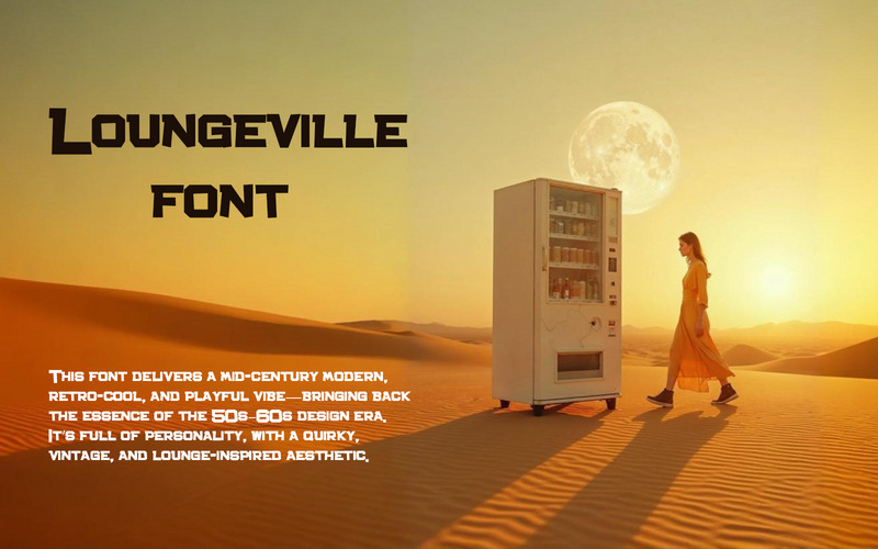Loungeville betűtípus-Regular-080-25 - Features Image 1