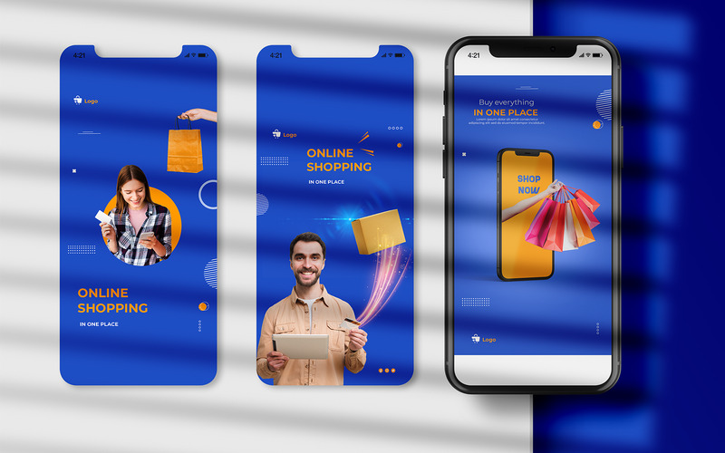 Shopping App-Social Media story Template-016-22 - Features Image 1