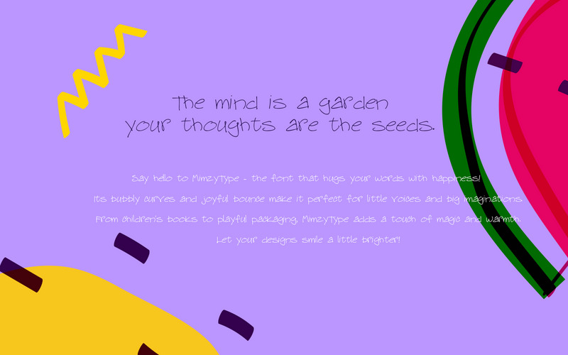 MimzyType-Regular-creative font-46-25 - Features Image 1
