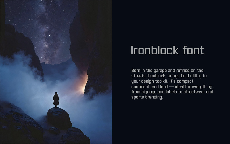 Ironblock font-Regular-0115-25 - Features Image 1