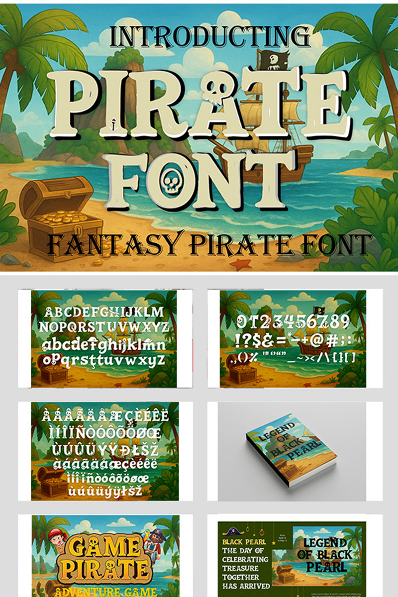 Adventure Pirate Kids Font - Features Image 1