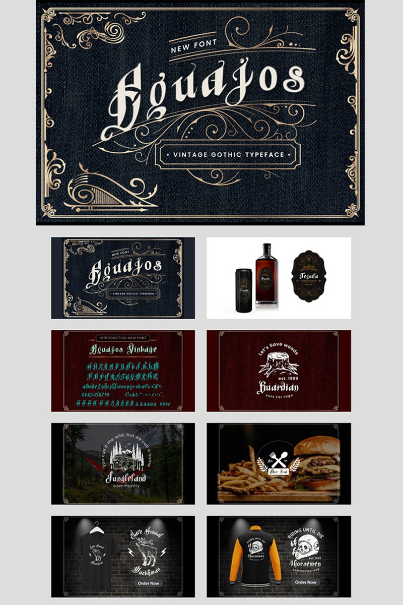 Font - Equajos Vintage Gothic - Features Image 1