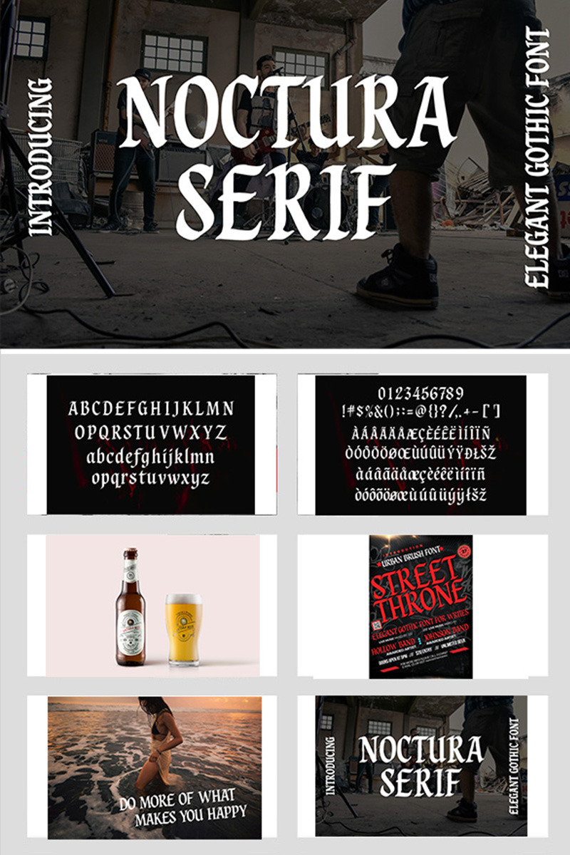 Noctura Elegant Gothic Font - Features Image 1