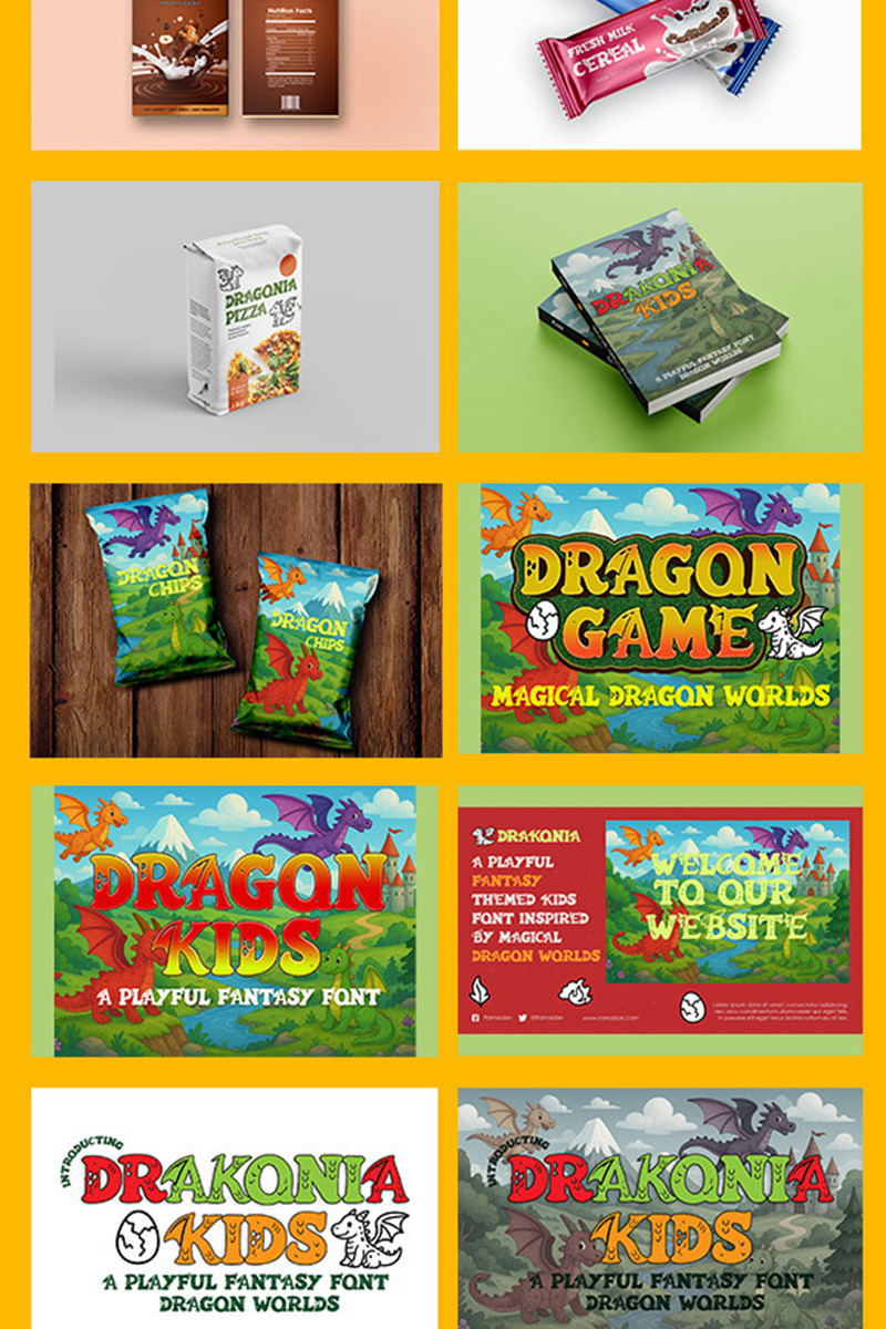 Drakonia Fantasy Kids Font - Features Image 1
