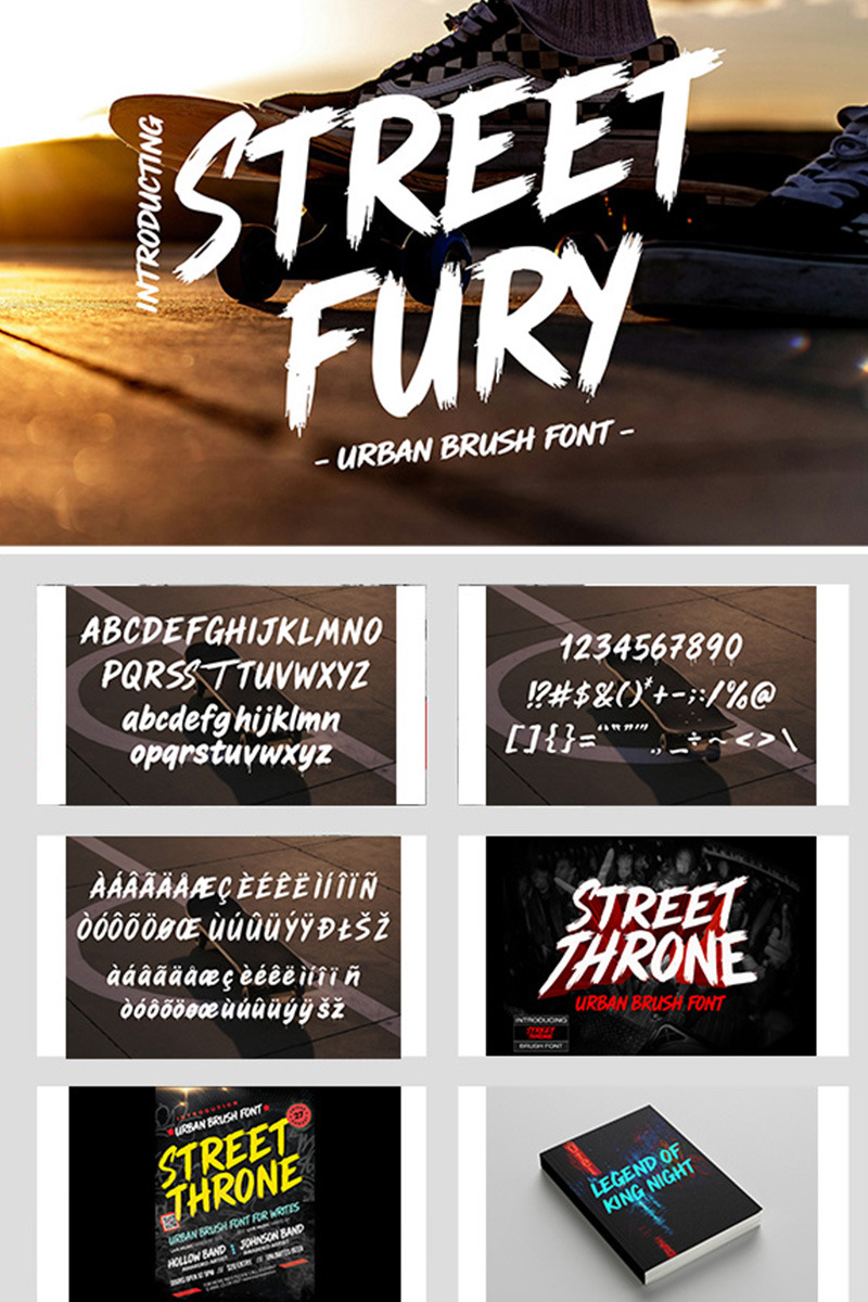 Streetfury Urban Brush Font - Features Image 1