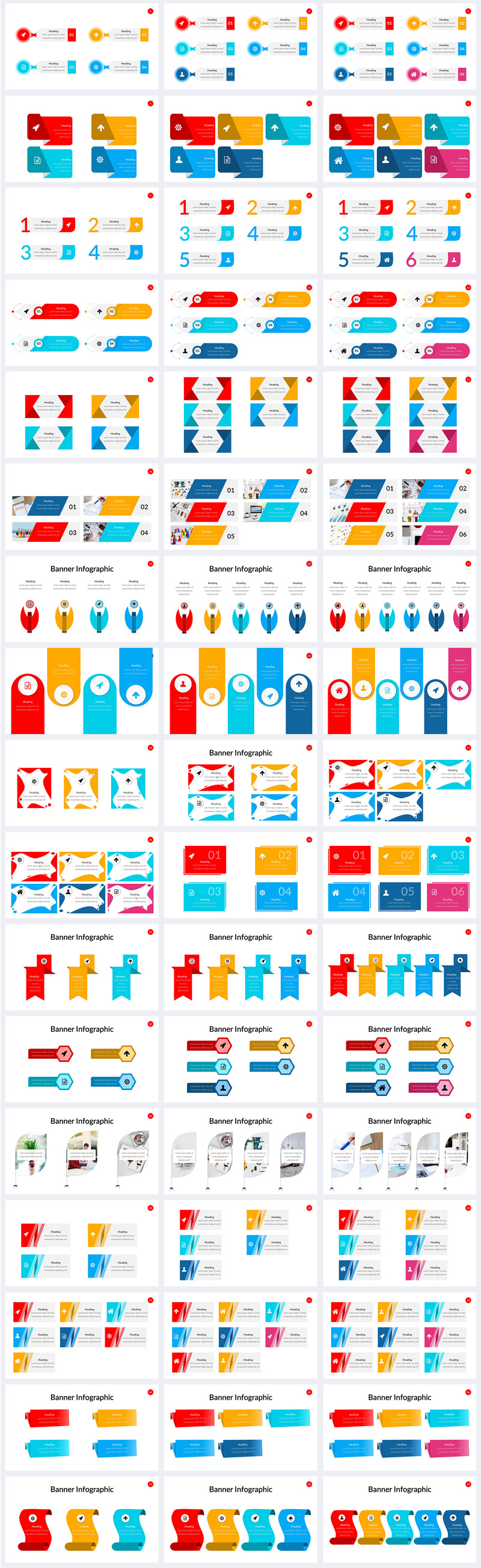 Massive Infographics Pack PowerPoint Templates - Features Image 56