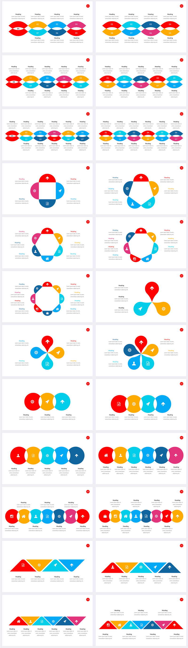 Massive Infographics Pack PowerPoint Templates - Features Image 36