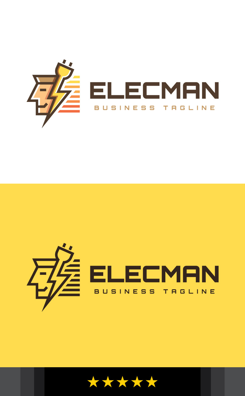 Electrical Man Logo Template - Features Image 1