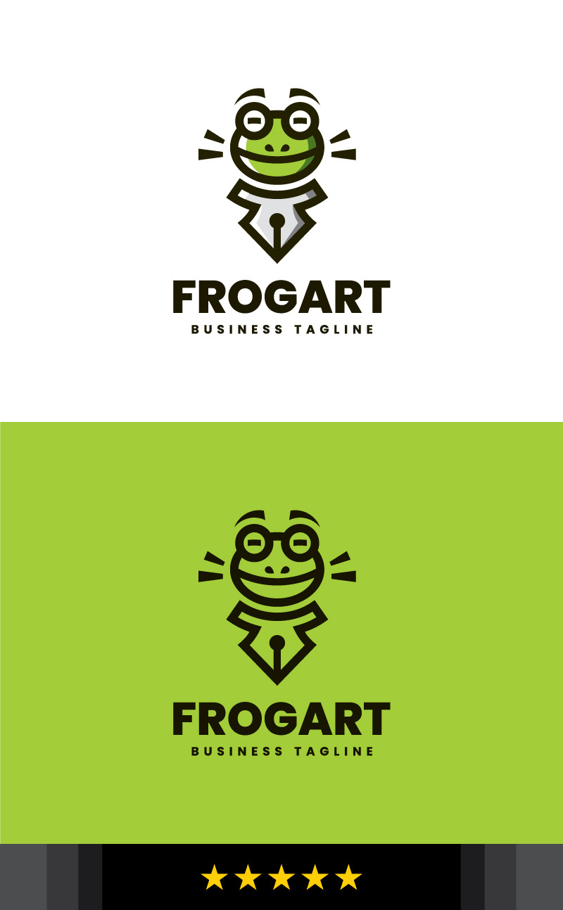 Kreativní žába Art Logo šablona - Features Image 1