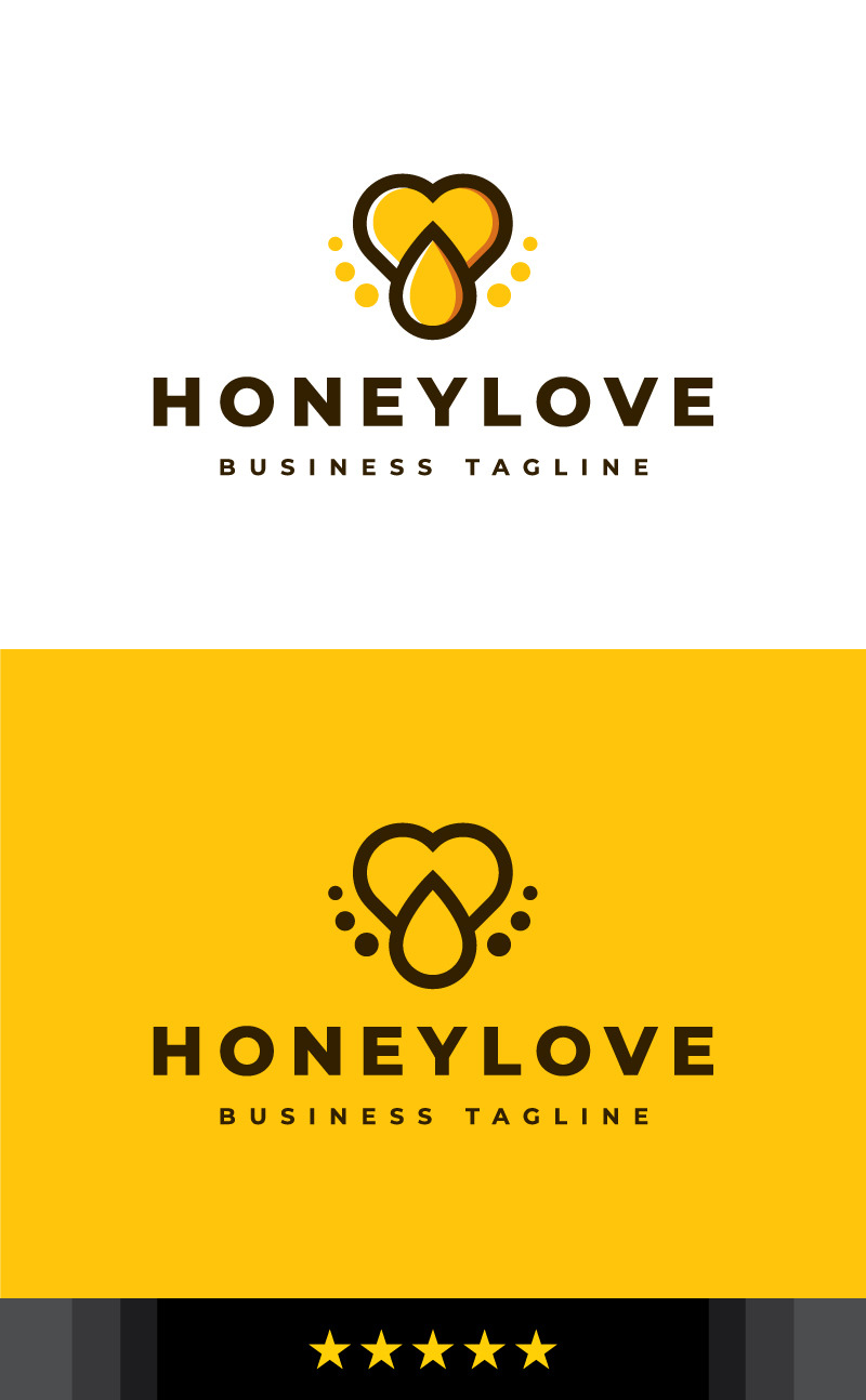 Nature Honey Love Logo Template - Features Image 1