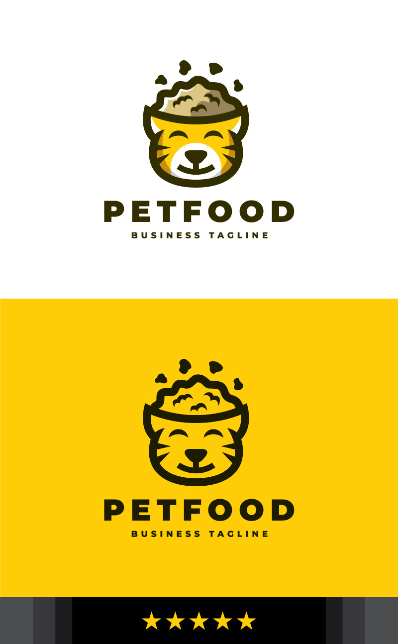 Cute Pet Food Logo Template 353769 TemplateMonster