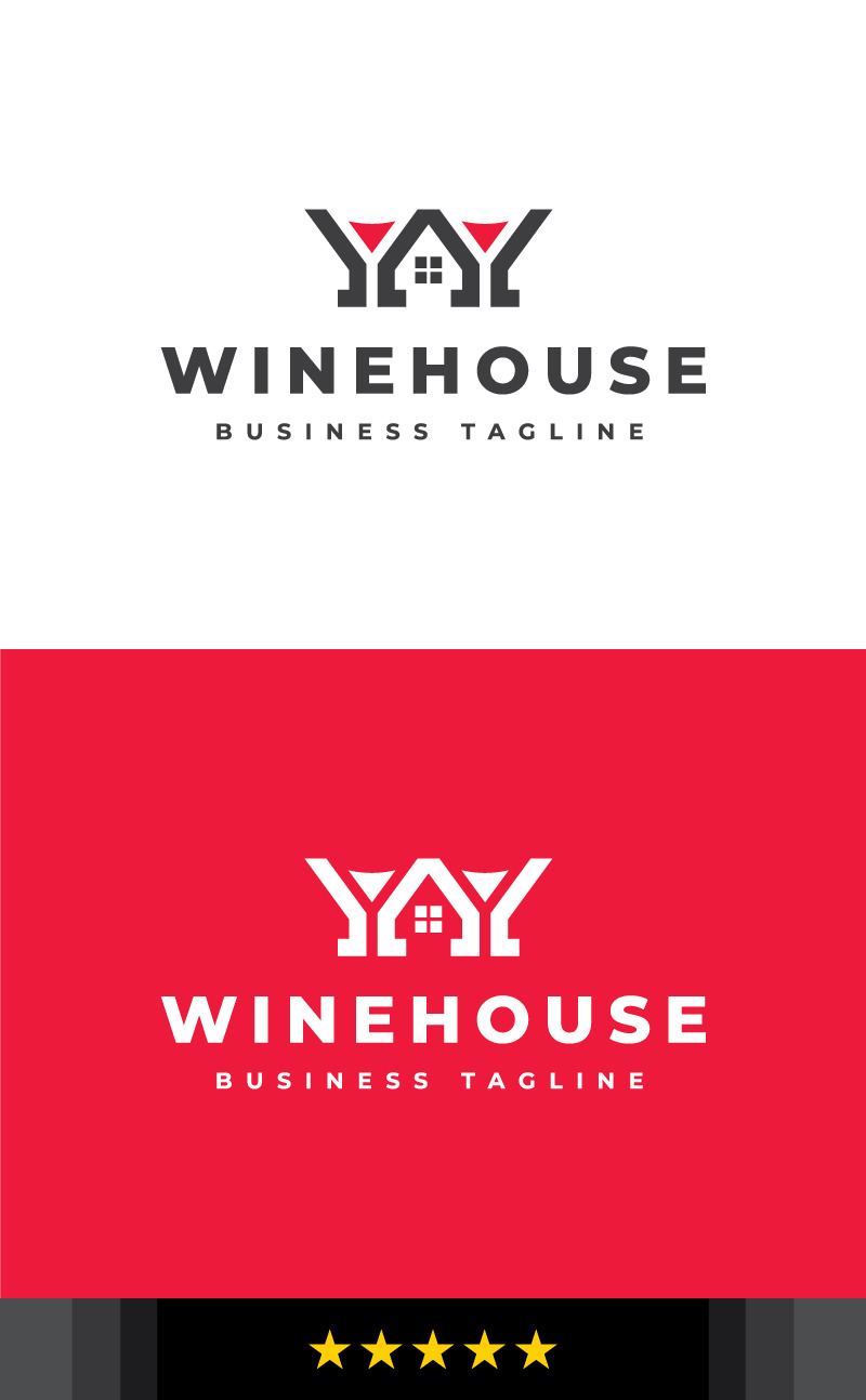 Plantilla de logotipo de casa de vinos de lujo - Características Imagen 1