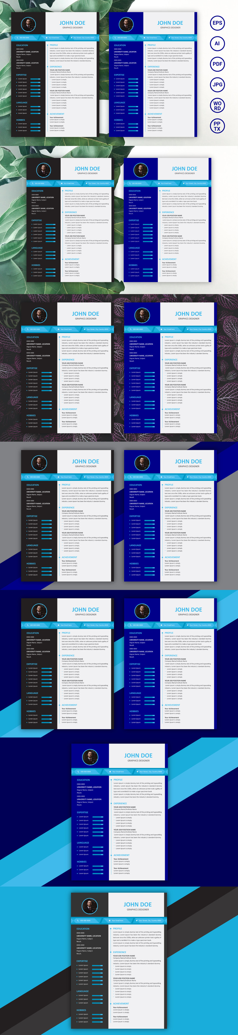 Professional Modern Resume Template Design - Features Image 1