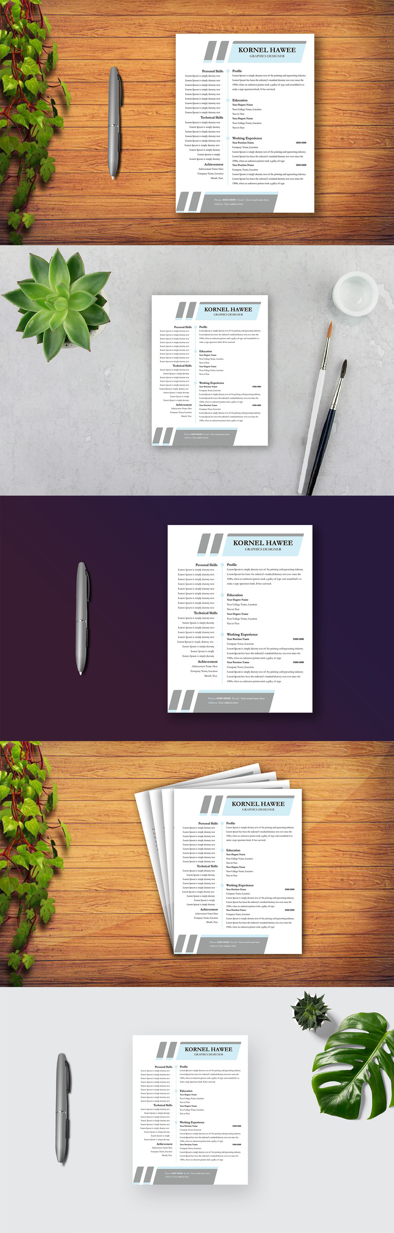 Unique Creative Resume Template Design – Capture Attention with Style - Features Image 1