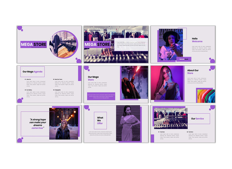 Mega Store - Kreative Google-Folienvorlage für Unternehmen - Eigenschaften Bild 2