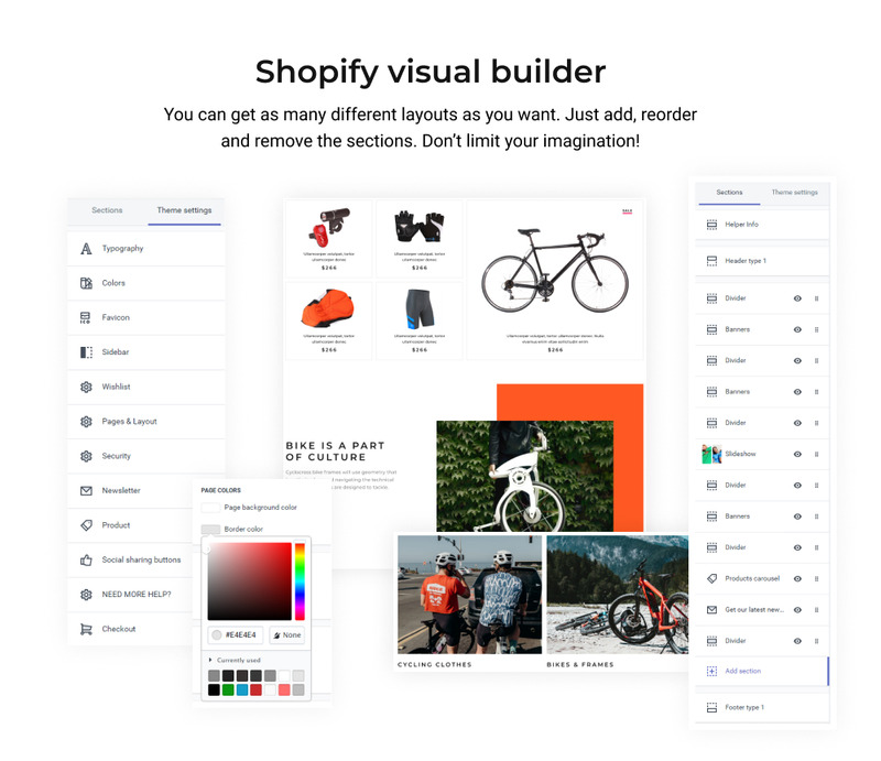 Apparelix Free Bikes Store Shopify 主题 - Features Image 2