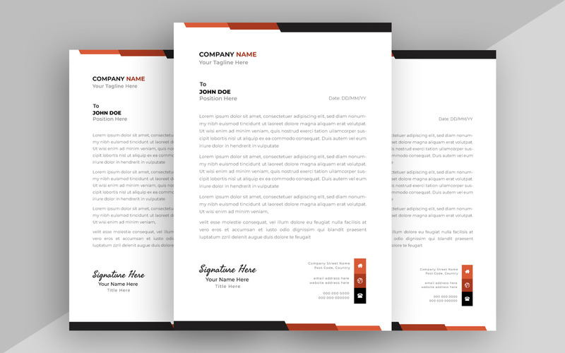 Corporate Business Letterhead Template Ver-3 - Features Image 1