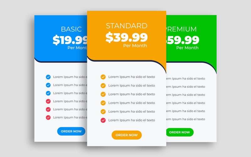 Prijstabel UI-elementenontwerp Ver-1 - Features Image 1