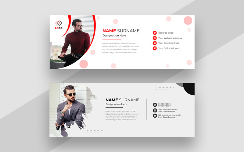 Modern Email Signature Template Design Ver-5 - Features Image 1
