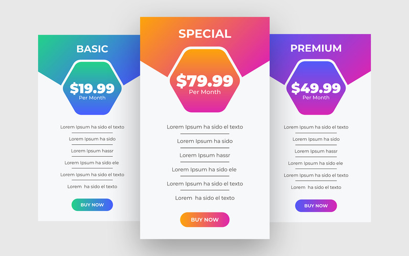 Prissättningstabell UI-element Design Ver-3 - Features Image 1