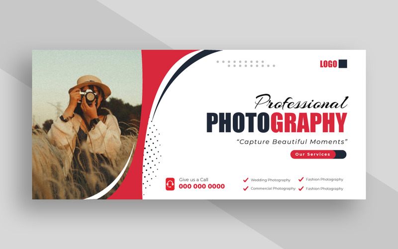 Photography Service Facebook Cover Template Ver-1 - Features Image 1