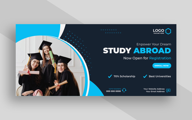 Study Abroad Facebook Cover Template Ver-1 - Features Image 1