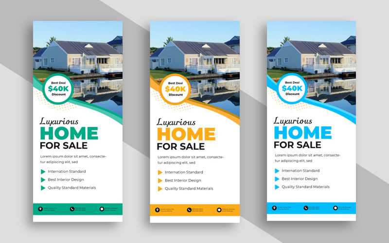 Real Estate Business rack card or dl flyer Ver-1 - Features Image 1