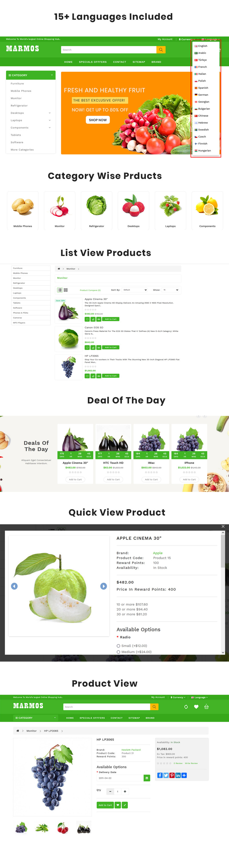 Marmos Organic Opencart téma - Features Image 1