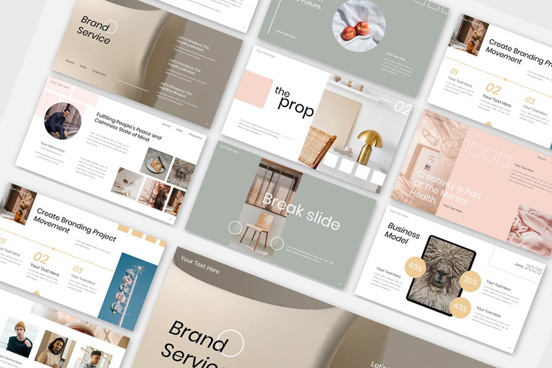 Property Aesthetic Business Proposal Presentation Powerpoint Template - Features Image 1