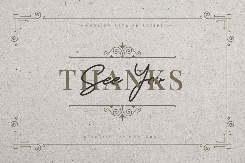 Innocent - Monoline Stylowe czcionki skryptowe - Obraz funkcji 9