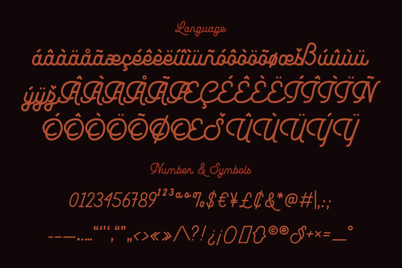 Leuthikline - Beautiful Monoline Font - Features Image 8