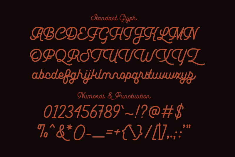 Leuthikline - Beautiful Monoline Font - Features Image 6
