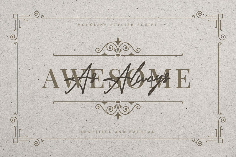 Innocent - Monoline Stylowe czcionki skryptowe - Obraz funkcji 8