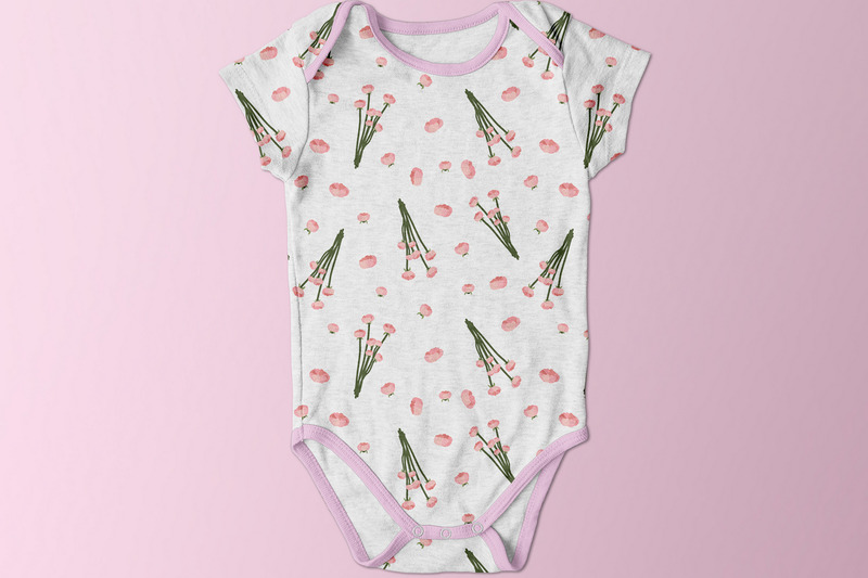 Modello senza cuciture floreale vol. 5 - Caratteristiche Immagine 8