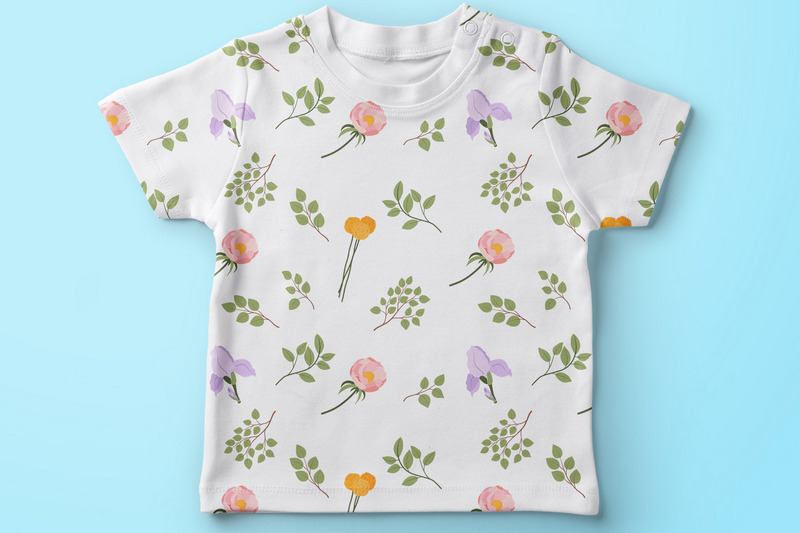 Modello senza cuciture floreale vol. 5 - Caratteristiche Immagine 9