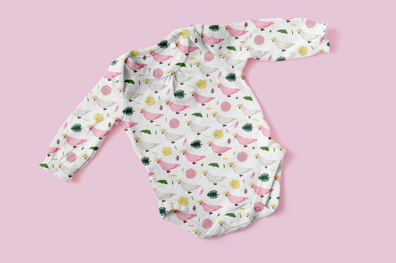 Papağanlar Ve Tropik Çiçekler Dikişsiz Desen Koleksiyonu Vol.1 - Features Image 3