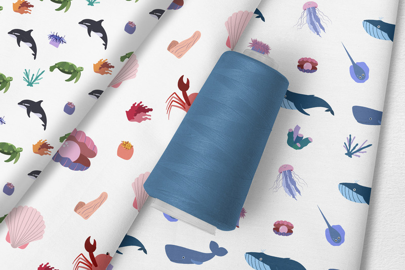 Zeedieren Naadloze Patronen Collectie Vol. 1 - Features Image 1