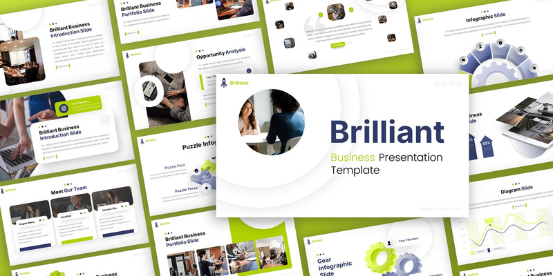 Brillant - Business Multipurpose PowerPoint Template - Features Image 1